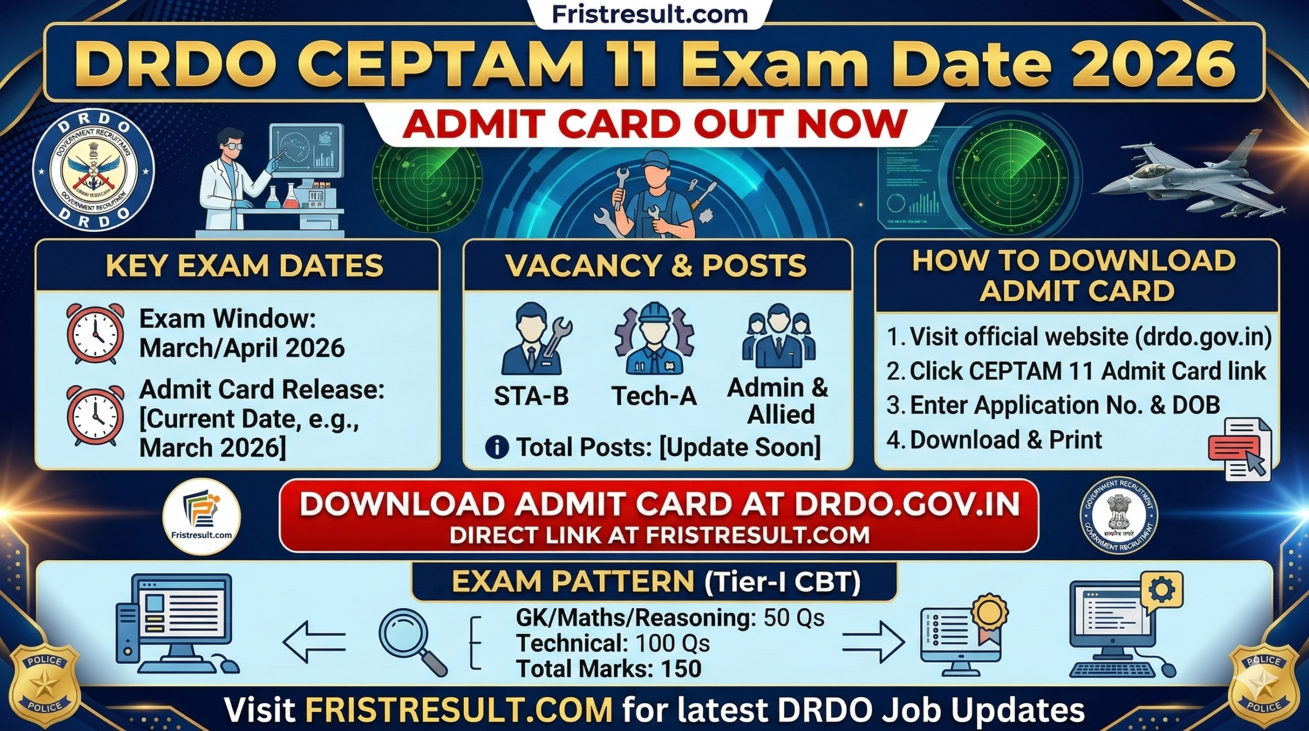 DRDO CEPTAM 11 Exam Date 2026 Out